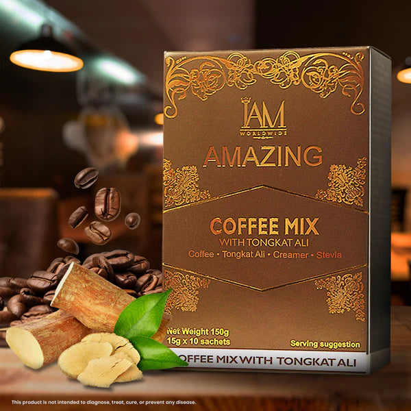 Amazing Coffee Mix with Tongkat-Ali | 1 Box | 10 Sachets | Cash on Delivery