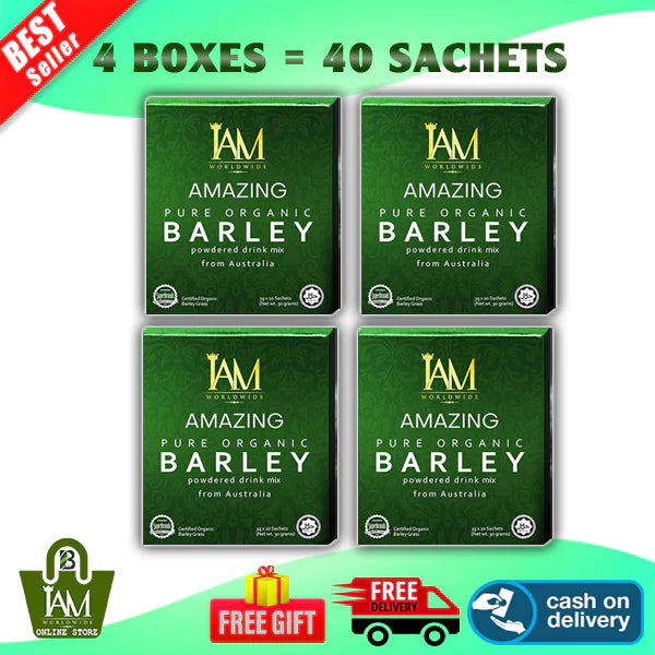 Amazing Pure Organic Barley | 4 Boxes | 40 Sachets | Free Shipping | Cash on Delivery