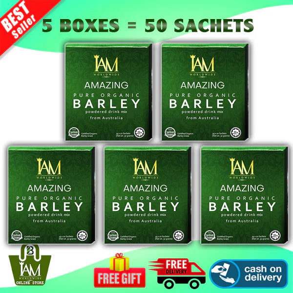 Amazing Pure Organic Barley | 5 Boxes | 50 Sachets | Free Shipping | Cash On Delivery